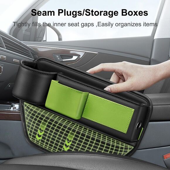 Car Seat Gap Filler Organizer with Cup Holder Universal - Picture 6 of 9